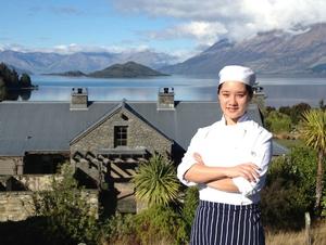 New Zealand Pastry Chef of the Year Vivian Clarke at Queenstown's Blanket Bay.